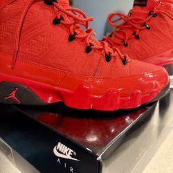 Men’s Air Jordan 9 Retro Quilted Craft Red/Blk