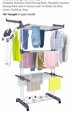 Foldable Stainless Steel Laundry Drying Rack