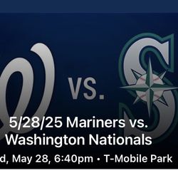 2 Mariners Tickets - Wednesday, May 28th