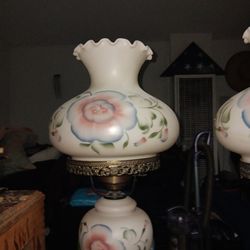 Hand Painted Vintage Lamps