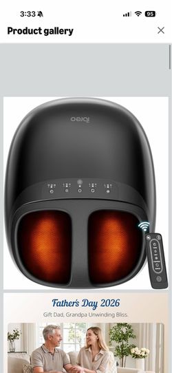 New in box Shiatsu Foot Massager 360° Air Compression