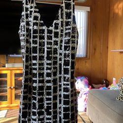 Black N White Dress 