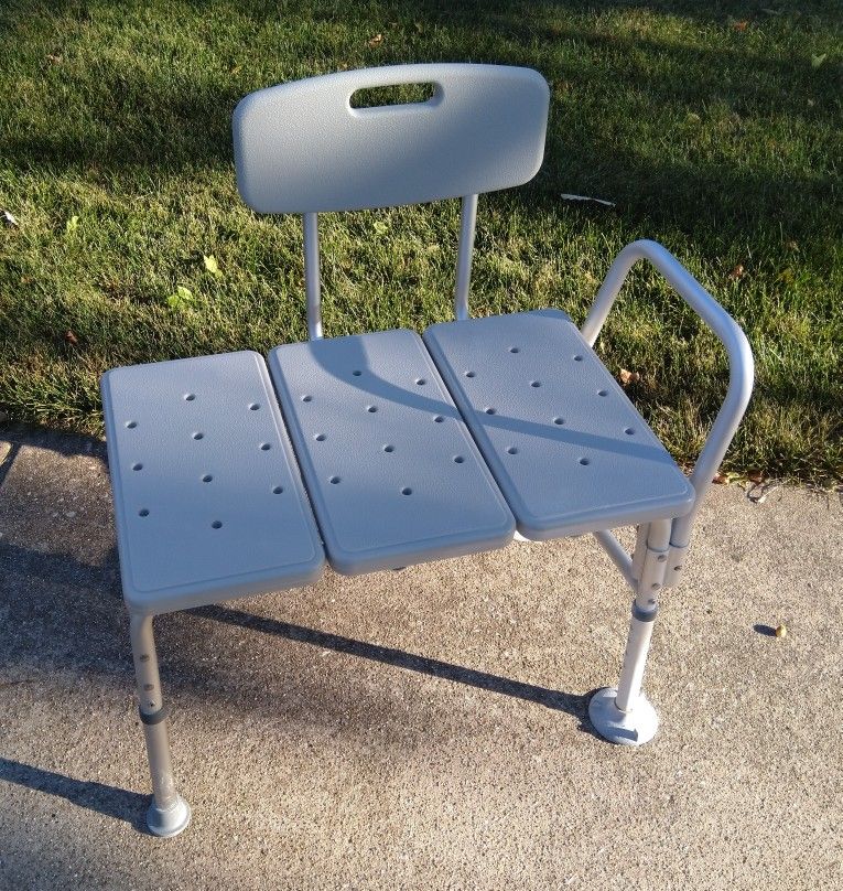 GF Health Lumex MaxiDrain Bath Transfer Bench Side Arm 221/4 Inch