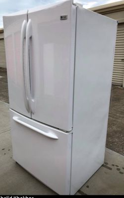 Ge white french door refrigerator
