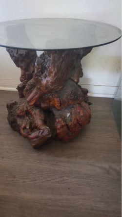 Polished wood end tables