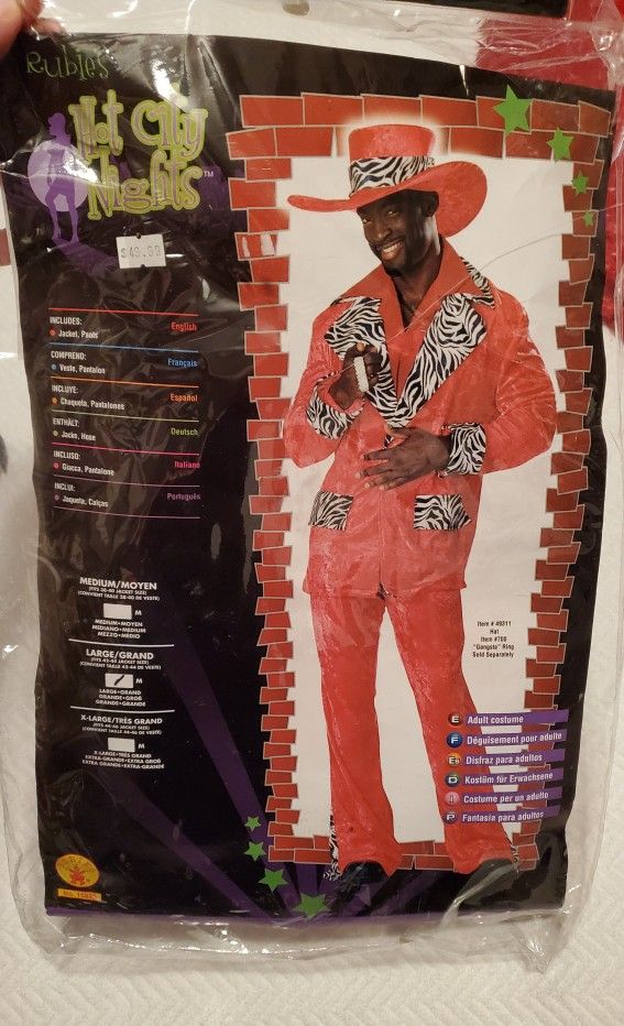 ADULT SIZE MAN HALLOWEEN COSTUME WITH ACCESSORIES