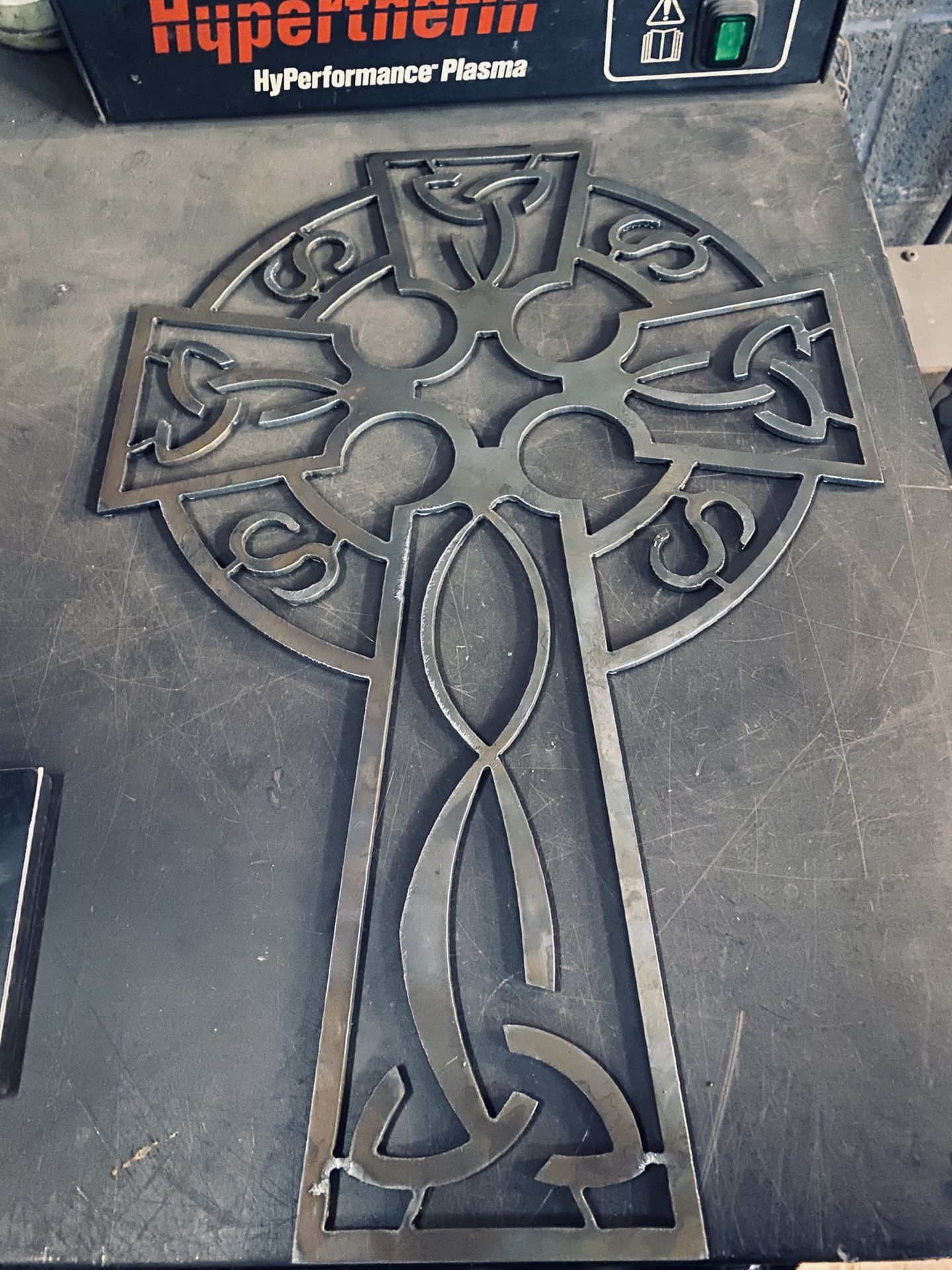 Plasma cut Celtic Cross