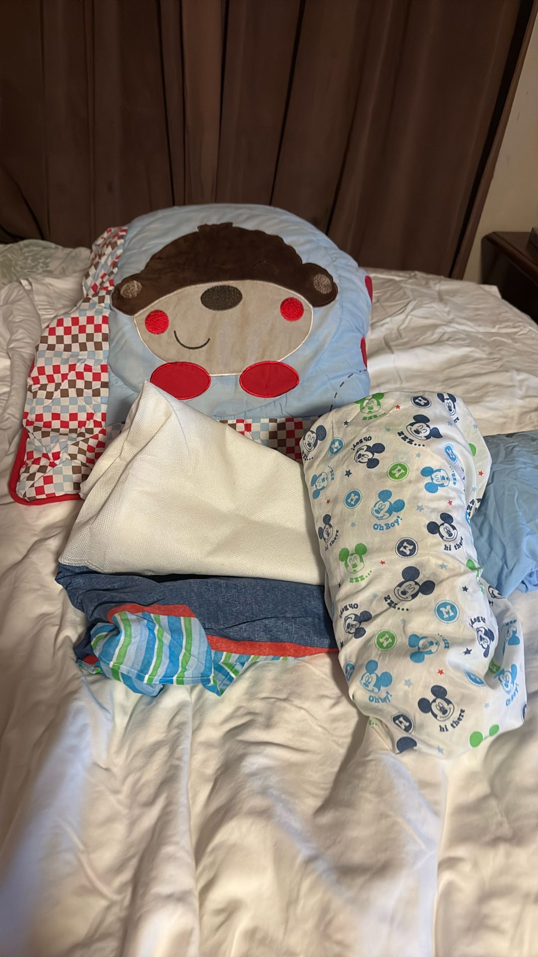 Baby Mickey And Baby Monkey Crib Sets