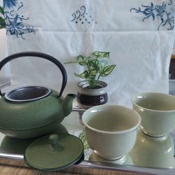 Tea Set Japanese Cast Iron