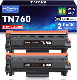 ► TN760 Toner Printer Cartridge(2 pack) Brother TN730 L2710DW L2750DW Laser