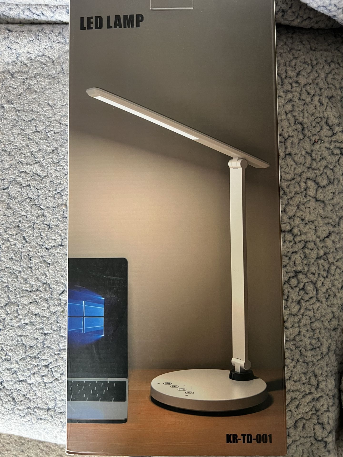 LED Desk Lamp Foldable, Brightness Desk Light for for College Dorm Room/Home Office/Desktop/Reading/Study, 2 USB Charging Port,Touch Control,5 Level C