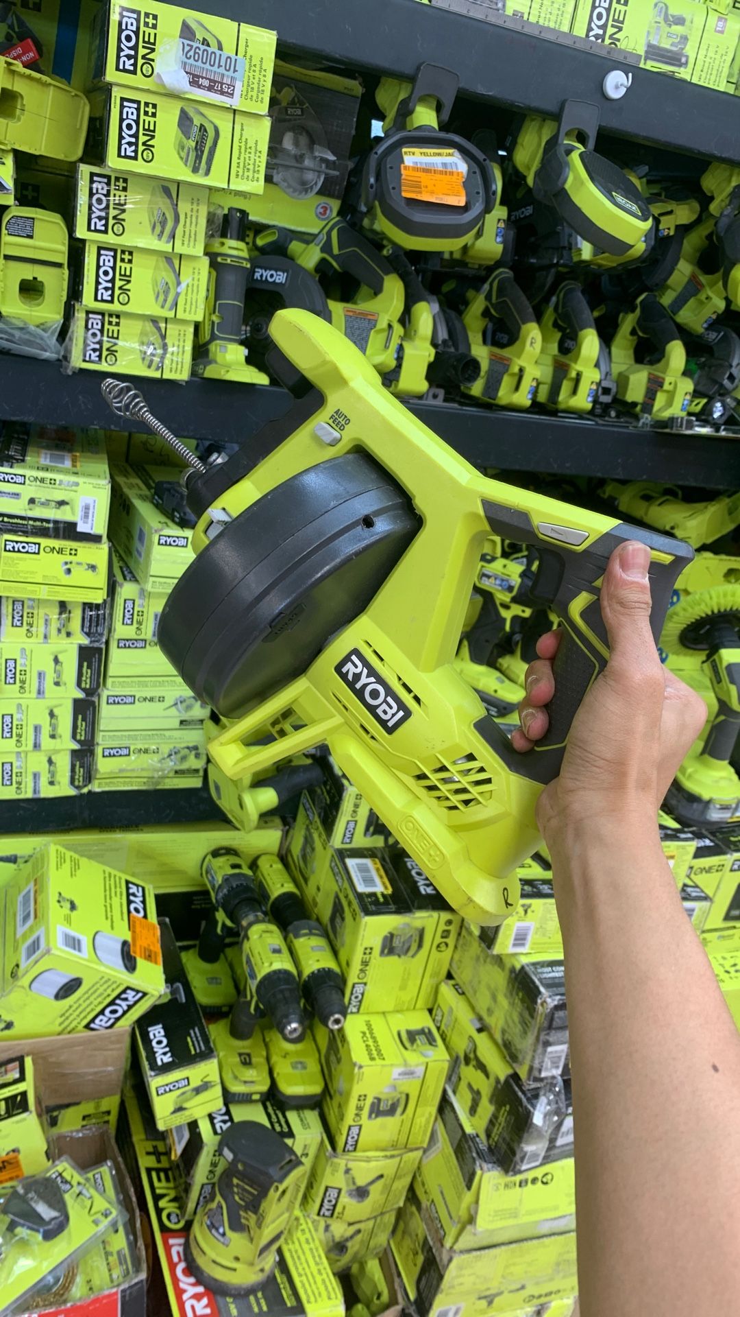 Ryobi 18v 25’ Drain Snake Tool Drain Auger Tool Tool Only