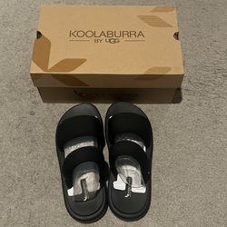 Koolaburra by UGG Slide Sandals Alane Black Size 8 Cushion