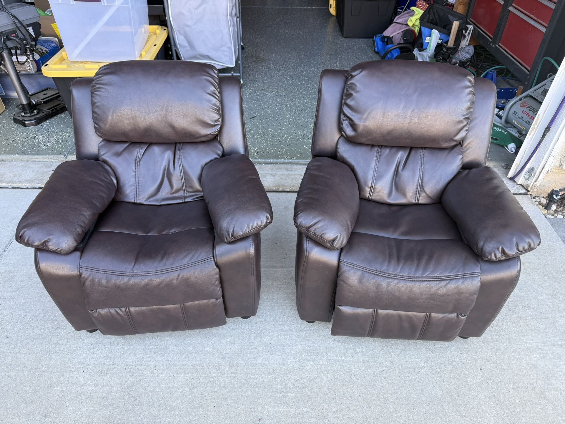 Kids Leather Recliner Chairs