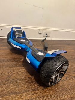 Blue Chrome Off-Road Hoverboard