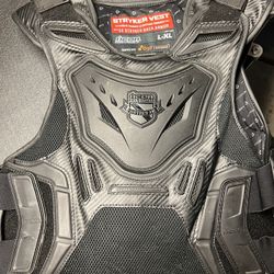 Black motorcycle armor vest XL