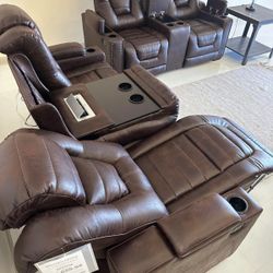 Power Reclining Sofa and Loveseat Owner