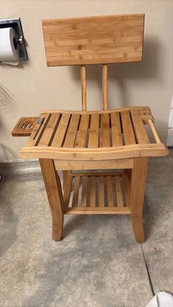 Wooden shower chair