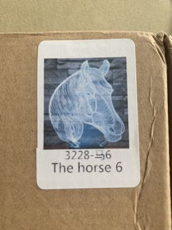Horse hologram light with stand