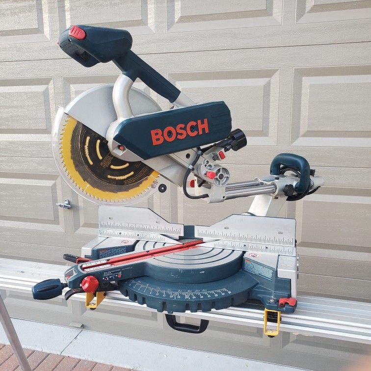 Bosch 5312 12in Dual Bevel Slide Compound Miter Saw with extra blades
Dewalt DW723 Heavy Duty 70" Miter Saw Stand w/Mounting Brackets