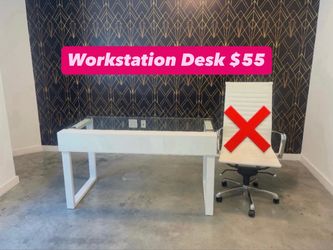 Workstation White Desk (PickUp Today)