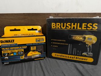 New Dewalt DCBP520C 20V Max 5.0Ah Lithium Ion Powerstack Battery & Charger FREE LEAF BLOWER