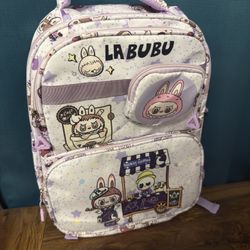 Purple Labubu Backpack