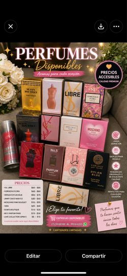Discover Your Perfect Scent ✨  Looking for a fragrance that makes you unforgettable? 💫 We have a beautiful collection of perfumes for every style and