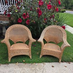 Pair of Wicker Chairs