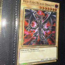 Premium Gold Rare Red-Eyes Black Dragon