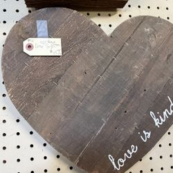 Wood Heart For Valentines Day