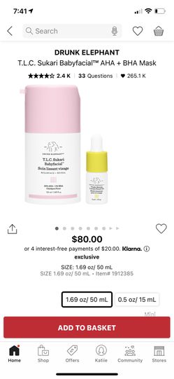 Drunk Elephant TLC Babyfacial