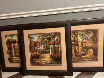 Solid Wood Framed Art
