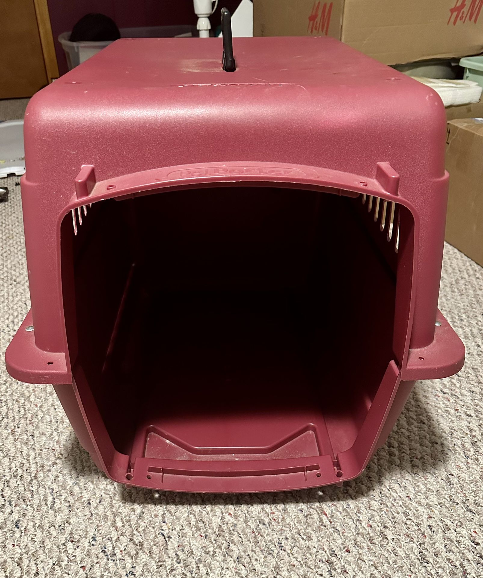 Petmate Pet Porter Plastic Dog/Cat Crate – Large Size – No Door 