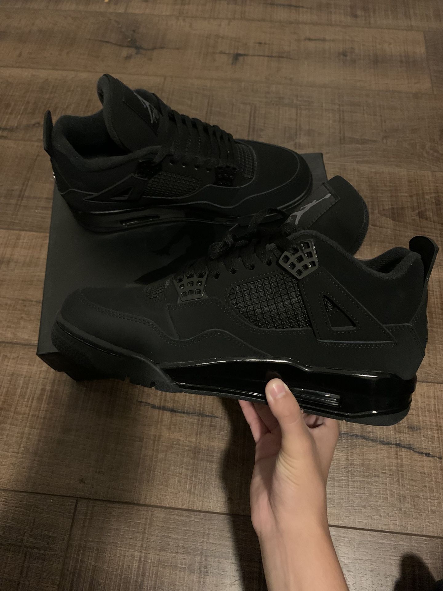 Black Cats Jordan 4s