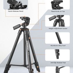 Aluminum Adjustable Camera Tripod - New