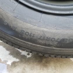 Steele Rim New Tire 6 Lugs For Chevy P255/70r17  Obo