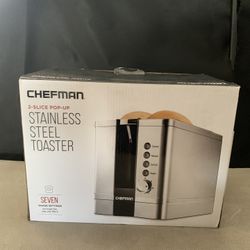 Chefman 2-Slice Pop-Up Stainless Steel Toaster