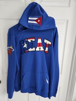Rare Miami Heat hoodie Pro Standard Puerto Rico / Cuban flag XL