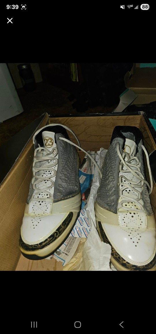 Nike Zoom LeBron lll "White/Gold"
