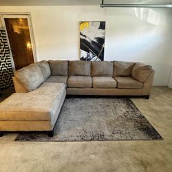 Beige 4-Seater Sectional Sofa