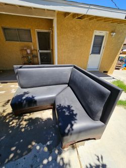 Leather corner benches
