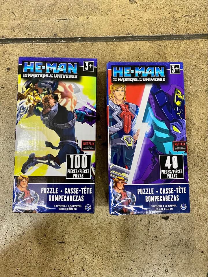 2 He-Man Puzzles 48 and 100 pieces