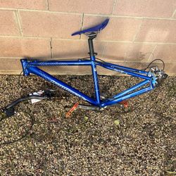 Blue iron horse warrior hard tail frame