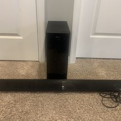 Nakamichi NK12 37″ 2.1-Channel 400W Sound Bar Home Theater System w/Wireless Subwoofer