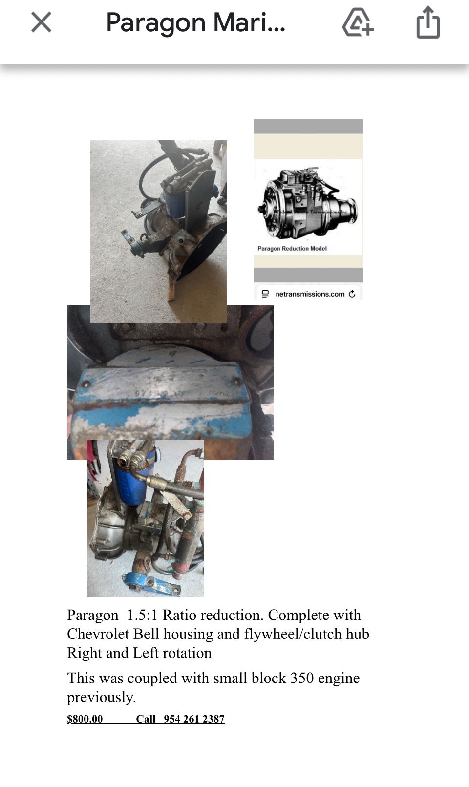 Paragon marine transmissions