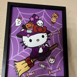 Hello Kitty Halloween Framed Picture 