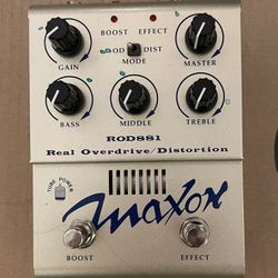 Maxon ROD881 Overdrive/Distortion Pedal For Guitar tube powered