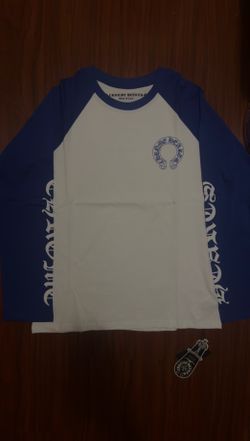 Chrome Hearts blue n white longsleeve large