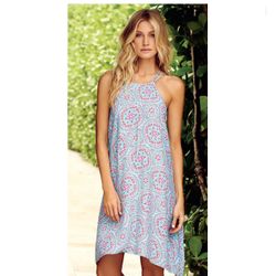 Helen Jon Mandalay Sun Dress Blue XSmall